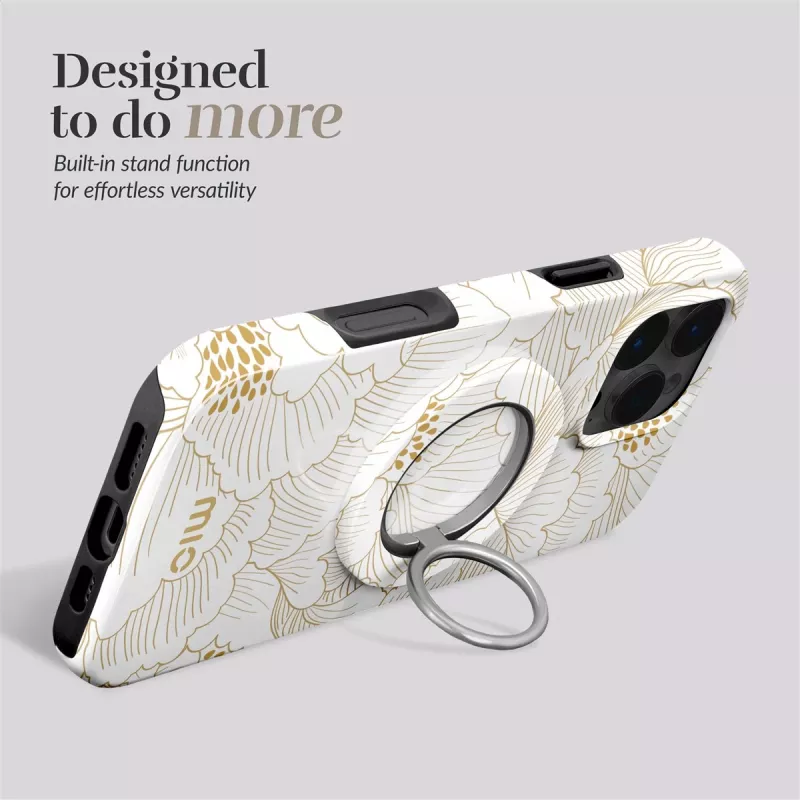 MIO White Roses MagSafe-yhteensopiva sormuspidike