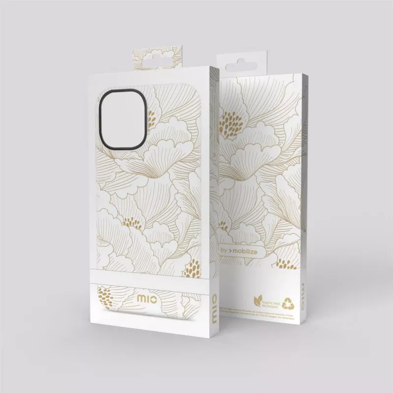 MIO White Roses MagSafe -yhteensopiva kotelo iPhone 16 Pro Maxille