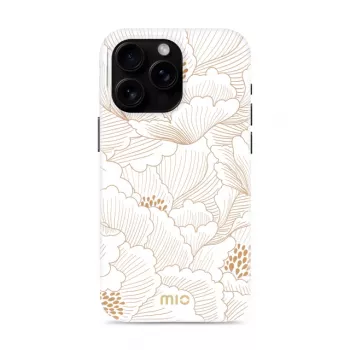 MIO White Roses MagSafe -yhteensopiva kotelo iPhone 16 Pro Maxille