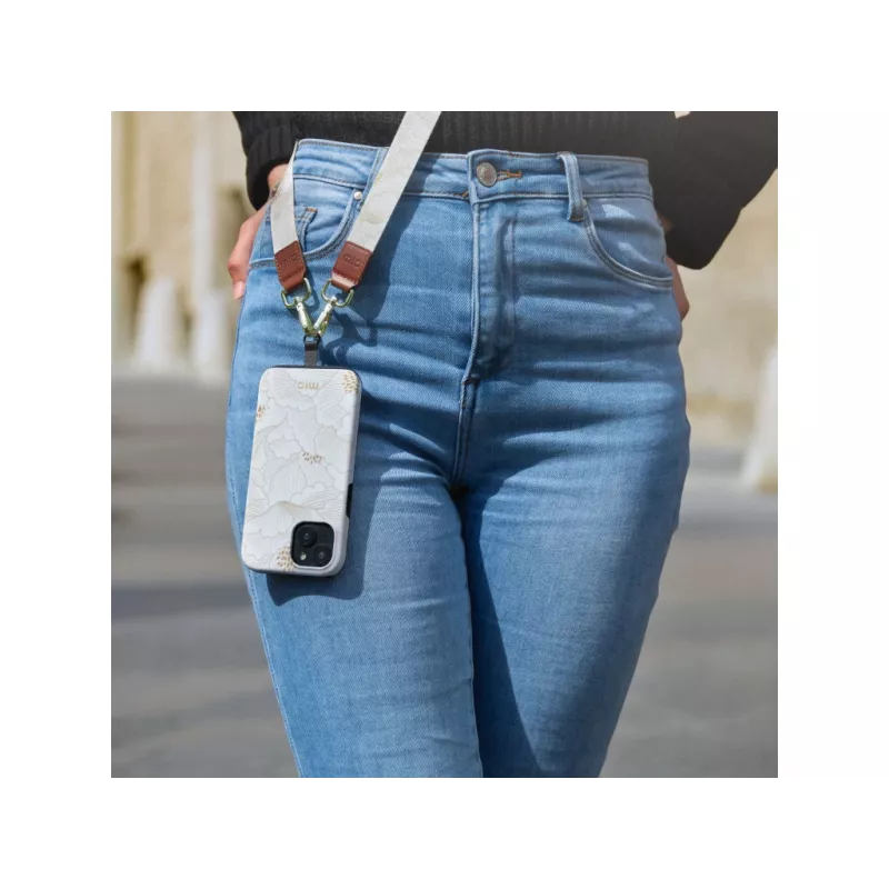 MIO White Roses MagSafe-yhteensopiva kotelo Samsung S25 Plus 5G:lle