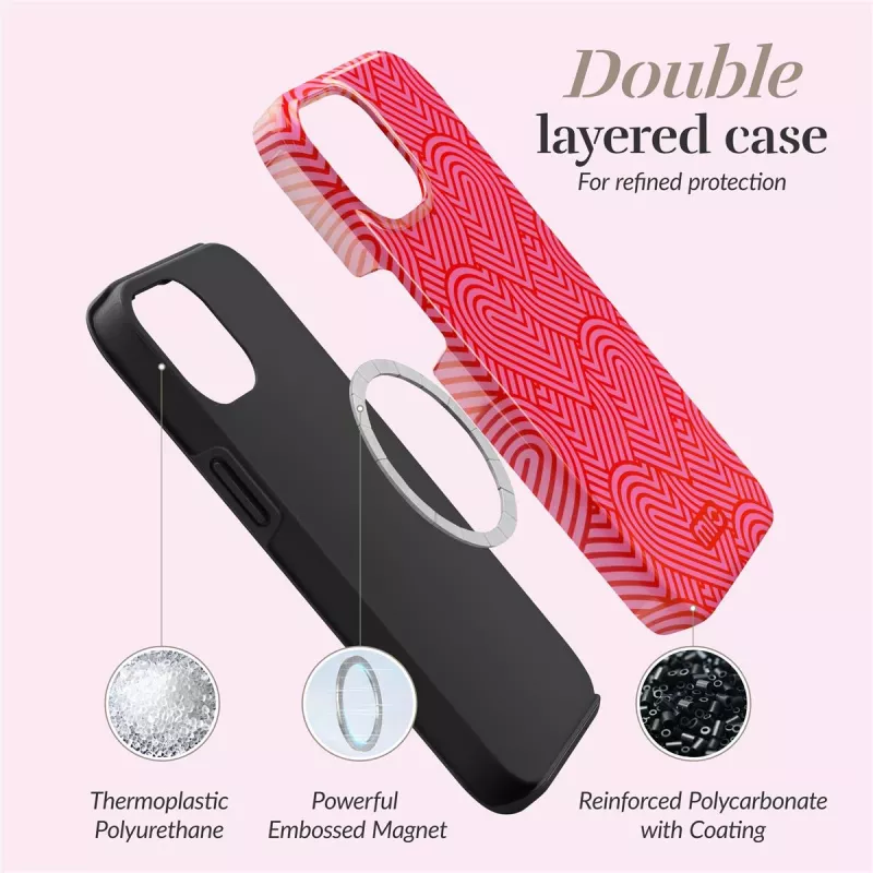 MIO Wild Hearts MagSafe-yhteensopiva kotelo iPhone 16