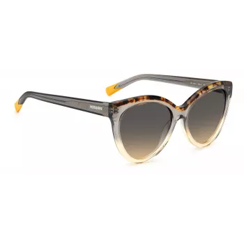 MISSONI naisten aurinkolasit MIS0088SMQEF7 - suorakaiteen muotoinen asetaattikehys, UV400-suoja, 57 mm linssit
