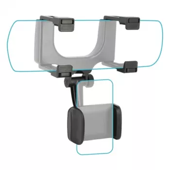 Mobilis Universal Car Rear Mirror Mount älypuhelimille