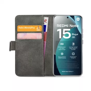Mobilize Classic Gelly Wallet Book -kotelo Xiaomi Redmi Note 15 Pro+ 5G musta