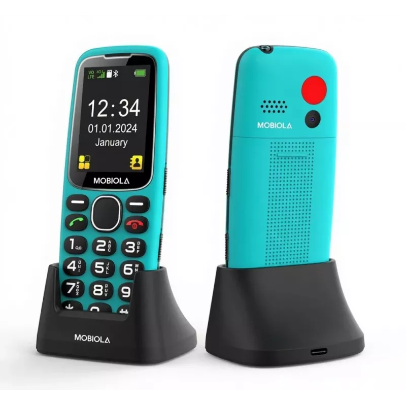 Mobiola MB4120 peruspuhelin, turkoosi