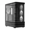 MODECOM Volcano AQ100 ARGB Midi-Tower PC-kotelo - musta