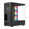 MODECOM Volcano AQ100 ARGB Midi-Tower PC-kotelo - musta