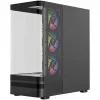 MODECOM Volcano AQ100 ARGB Midi-Tower PC-kotelo - musta