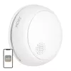 MOES SSD01 ZigBee älykäs valosähköinen savuhälytin 85dB sireenillä, Tuya-sovellusilmoitukset, CR123A paristokäyttöinen, valkoinen