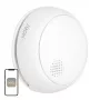 MOES SSD01 ZigBee älykäs valosähköinen savuhälytin 85dB sireenillä, Tuya-sovellusilmoitukset, CR123A paristokäyttöinen, valkoinen