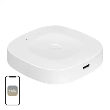 MOES ZHUB-C ZigBee 3.0 Ethernet/Wi-Fi älykäs yhdyskäytäväkeskitin Tuya-laitteille, toimii Alexan & Google Homen kanssa