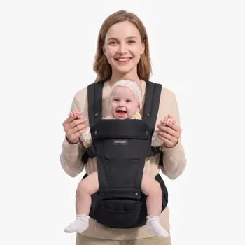 Momcozy babytrage lantiokannattimella musta