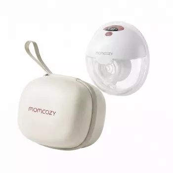 Momcozy M5 älykäs langaton sähköinen rintapumppu, kädetön, DoubleFit™, punainen