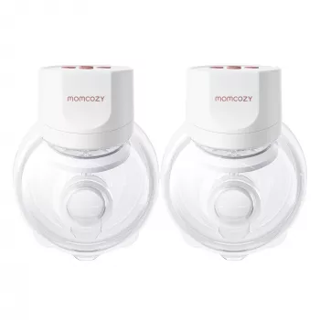 MOMCOZY S12 PRO+ -kannettava rintapumppu, valkoinen, tuplapakkaus