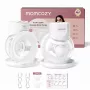 MOMCOZY S12 PRO+ -kannettava rintapumppu, valkoinen, tuplapakkaus