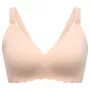 Momcozy YN46 saumaton tukirintaliivit kukkakuviolla imetysliivit push-up beige koko M