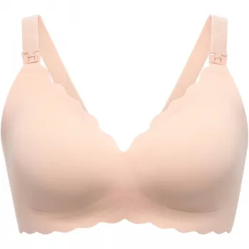 Momcozy YN46 saumaton tukirintaliivit kukkakuviolla imettäville push-up ihonvärinen L