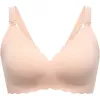 Momcozy YN46 saumaton tukirintaliivit kukkakuviolla ja Jelly Strip, push-up, beige kukkakuvio, koko XL
