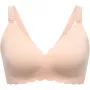 Momcozy YN46 saumaton tukirintaliivit kukkakuviolla ja Jelly Strip, push-up, beige kukkakuvio, koko XL