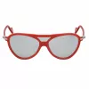Moncler ML0054-67C unisex-aurinkolasit - musta kehys, savunharmaat linssit, 128 mm lasin leveys