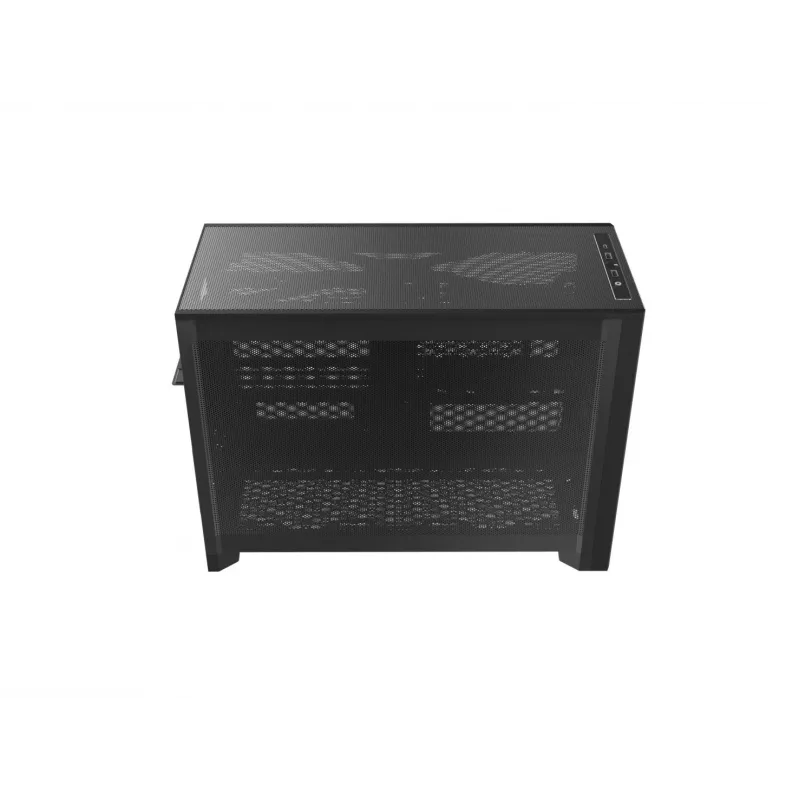 Montech TEN (B) Mini-Tower-PC-kotelo, karkaistu lasi, musta, Micro-ATX/Mini-ITX