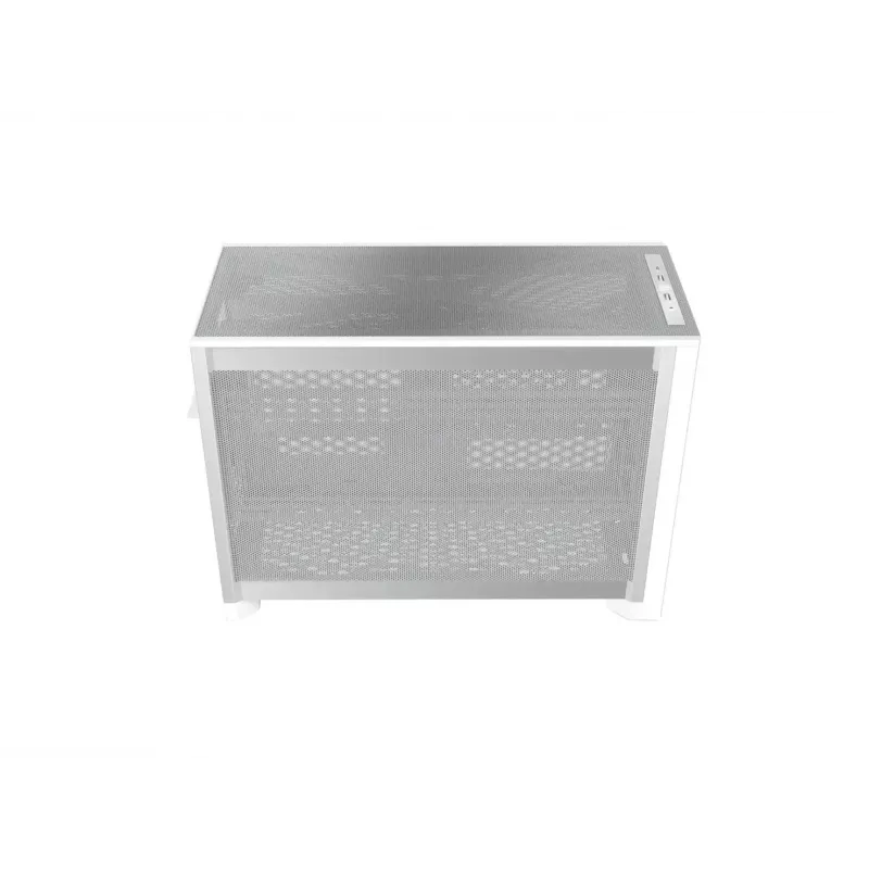 MONTECH TEN (W) Mini Tower PC-kotelo valkoinen - Micro ATX / Mini-ITX, Tempered Glass, ARGB