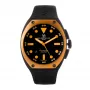 Montres de Luxe miesten automaattinen kello 09SA-BK-1002 48mm musta kellotaulu nahkaranneke