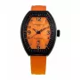 MONTRES DE LUXE naisten analoginen kvartsikello 09EX-L8302 35mm ruostumaton teräskotelo hopeinen kellotaulu aitonahkaranneke