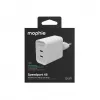 Mophie ROC GaN 45W Dual USB-C seinälaturi - valkoinen