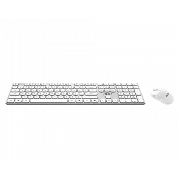 MSI Forge K210 Wireless Combo White US - näppäimistö- ja hiiriset