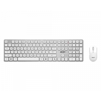 MSI Forge K210 Wireless Combo White US - näppäimistö- ja hiiriset