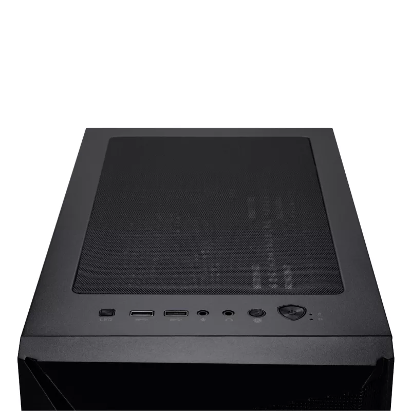 MSI MAG FORGE 130A Airflow ATX Mid-Tower -pelikotelo - musta, temperlas, 4x ARGB-tuuletin