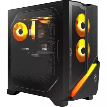 MSI MPG Infinite Z3 9NVPR7-883AT pelipöytätietokone, AMD Ryzen 7 9700X, 32GB RAM, 1TB SSD, RTX 5070, Windows 11 Home, musta/läpinäkyvä