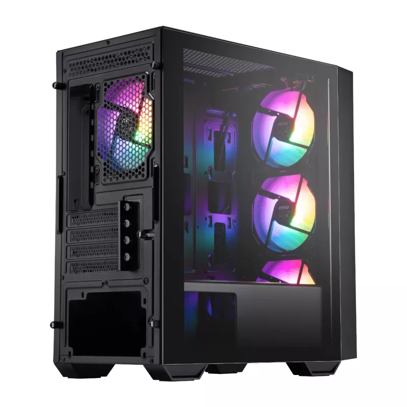 MSI PRO FORGE M050A Micro-ATX -pelikotelo - musta