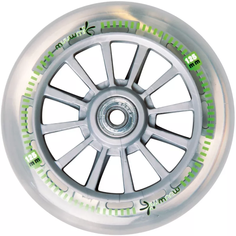 MUUWMI alumiininen potkulauta Neon, 125 mm, valopyörillä