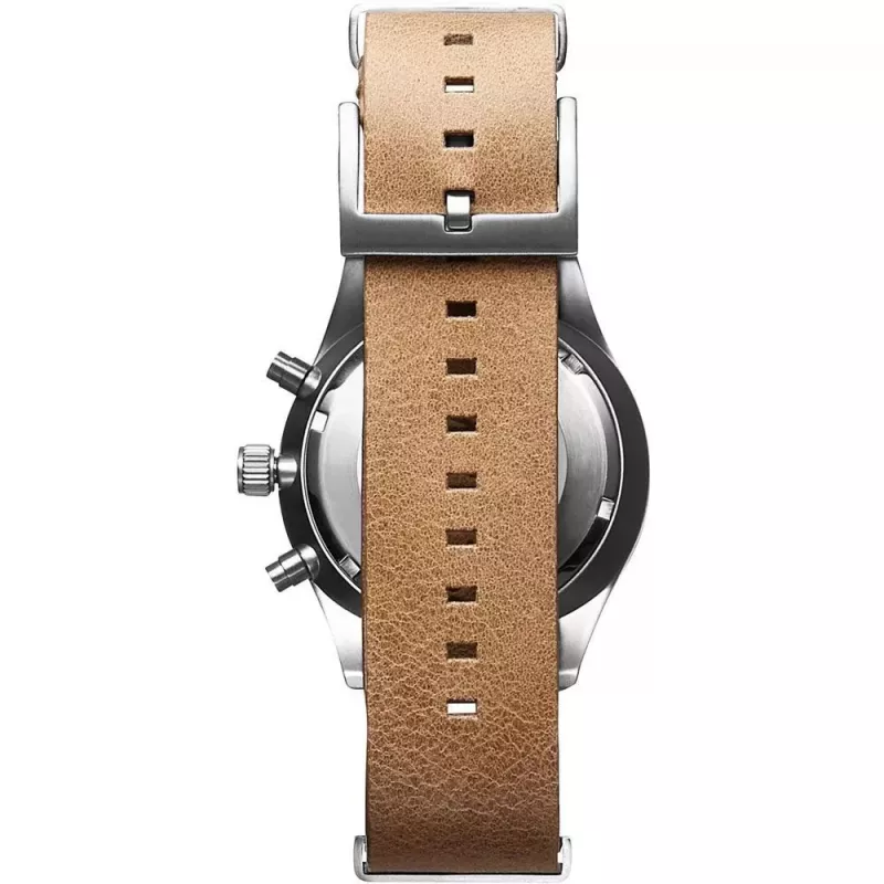 MVMT naisten kello D-MV01-WT (42mm) – valkoinen kellotaulu, valkoinen nahkaranneke
