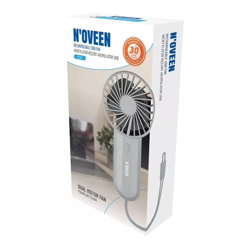 N'OVEEN NOVEEN F220 USB-ladattava käsituuletin