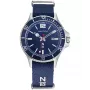Nautica miesten NAPABS904 analoginen kvartsikello 43 mm sininen silikoniranneke