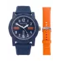 Nautica miesten kello NAPATS306 42,5 mm sininen kellotaulu silikoniranneke