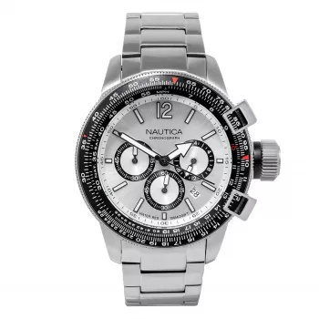Nautica miesten kello NAPBFCF04 46 mm sininen silikoni kronografi