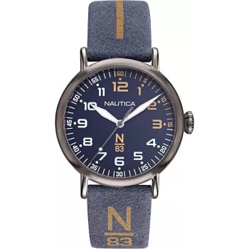 NAUTICA miesten kello NAPWLF919 40 mm sininen kellotaulu silikoniranneke