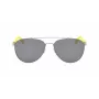 NAUTICA N5131S-046 miesten suorakaide-aurinkolasit musta kehys harmaat linssit 60/17/140 mm