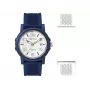 Nautica NABLEME02 miesten kvartsi analogikello sininen kellotaulu sininen silikoniranneke 38 mm