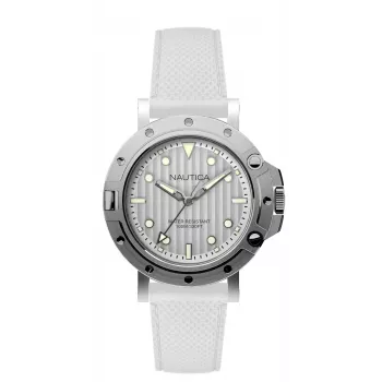 Nautica NAD12548G unisex kello 40mm sininen kellotaulu silikoniranneke