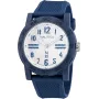 Nautica NAPATS301 miesten analoginen kvartsikello 42,5mm sininen kellotaulu silikoniranneke