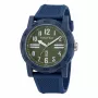 Nautica NAPATS305 miesten kvartsi analoginen kello sininen kellotaulu silikoniranneke 42,5 mm