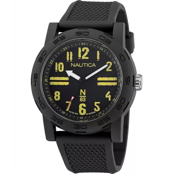 Nautica Pacific Beach miesten kvartsi analoginen kello NAPATS303 sininen silikoni 42,5 mm