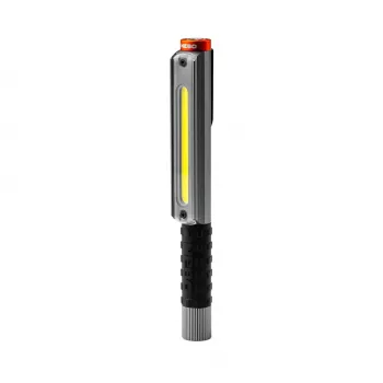 NEBO Lil Larry 500 Flex ladattava 500 lumenin COB LED -taskulamppu magneettijalalla, USB-C, IPX4