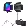 NEEWER 2-pack 1200RGB 60W V4 LED-videovalo
