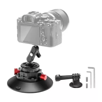 NEEWER CA013 imukuppiteline 1/4 tuuman ruuvilla urheilukameroille (DJI Action, GoPro, Insta360)